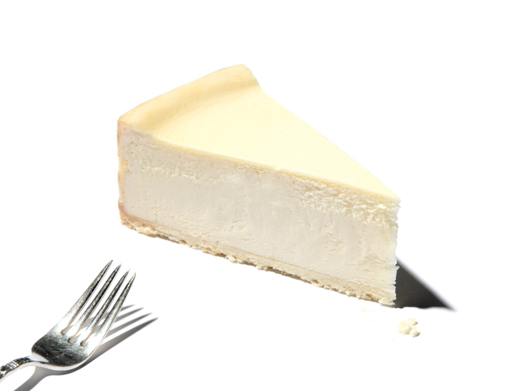 A slice of Eli's OriginalPlain Cheesecake