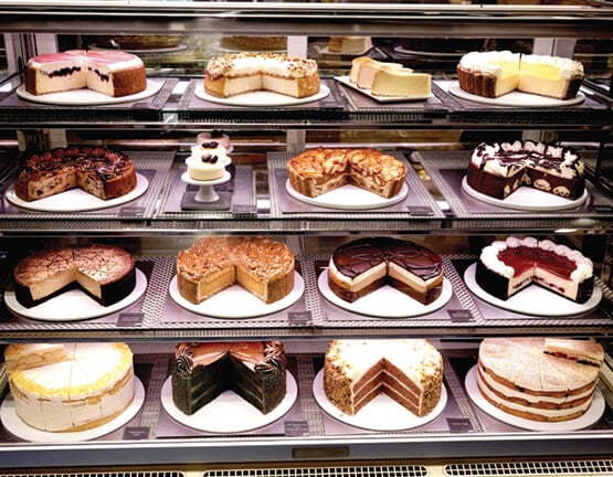Bakery Case at Eli's Cheesecake