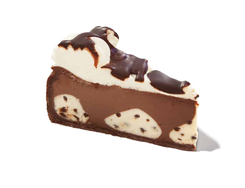 A slice of Brown Cow Cheesecake