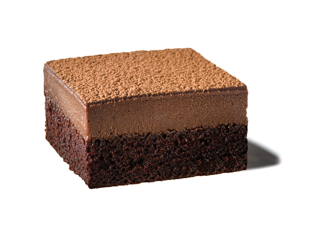 A slice of Vegan Chocolate Cheesecake