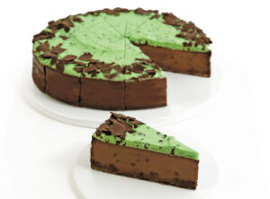 An Irish Mint Cheesecake